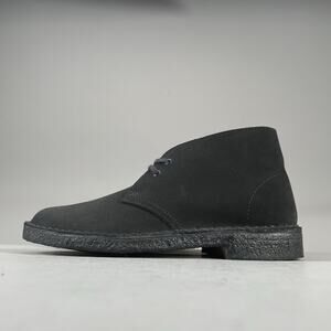 Clarks Original Women’s Size 9 M Black Suede Chukka Ankle Boots Shoes Casual EUC